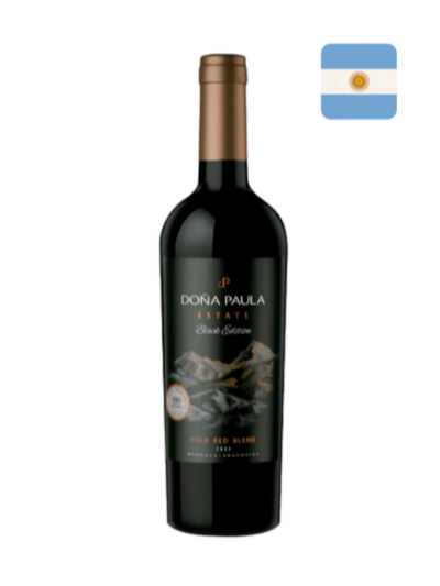 Doña Paula Estate Black Edition — cardápio do jantar da Pousada Maple em Monte Verde MG
